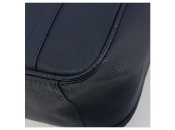 Borsa a Mano Burberrys Nova Check Pelle Canvas Navy Gold Auth 196639 D'oro Blu navy - vista 15