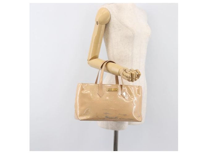 LOUIS VUITTON Monogram Vernis Wilshire PM Rose Flow lantern M91642 Auth BA15141 - vista 25