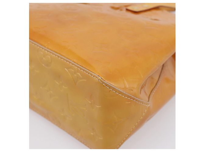Borsa a mano LOUIS VUITTON Monogram Vernis Reade PM Beige M91144 LV Auth 196860 - vista 16