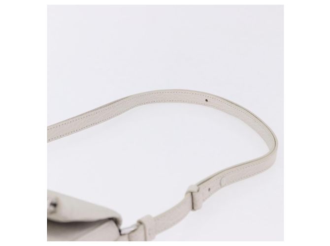 Maison Martin Margiela Borsa a tracolla Maison Margiela in pelle bianca argento Auth am12334M Bianco - vista 14