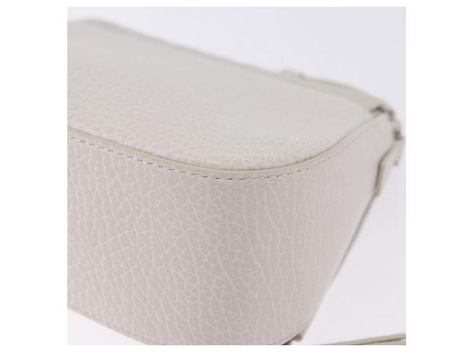 Maison Martin Margiela Borsa a tracolla Maison Margiela in pelle bianca argento Auth am12334M Bianco - vista 18