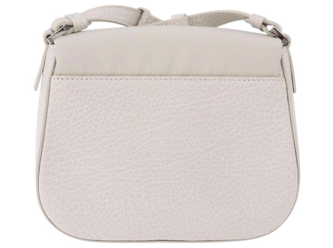 Maison Martin Margiela Borsa a tracolla Maison Margiela in pelle bianca argento Auth am12334M Bianco - vista 2