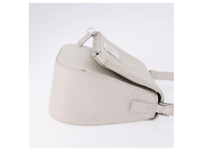 Maison Martin Margiela Borsa a tracolla Maison Margiela in pelle bianca argento Auth am12334M Bianco - vista 3