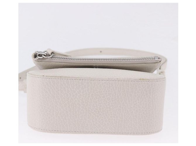 Maison Martin Margiela Borsa a tracolla Maison Margiela in pelle bianca argento Auth am12334M Bianco - vista 6