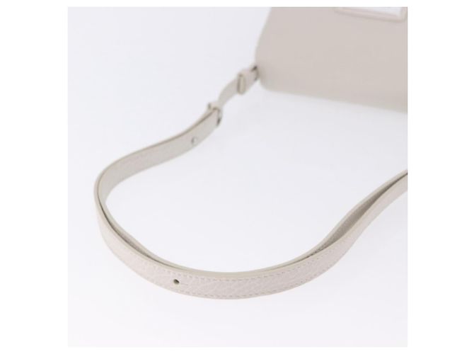 Maison Martin Margiela Borsa a tracolla Maison Margiela in pelle bianca argento Auth am12334M Bianco - vista 8