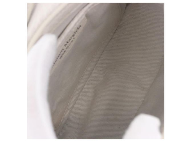 Maison Martin Margiela Borsa a tracolla Maison Margiela in pelle bianca argento Auth am12334M Bianco - vista 9