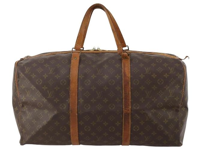 LOUIS VUITTON Monogram Sac Souple 55 Boston Bag M41622 LV Auth BA14852 Monograma - vista 13