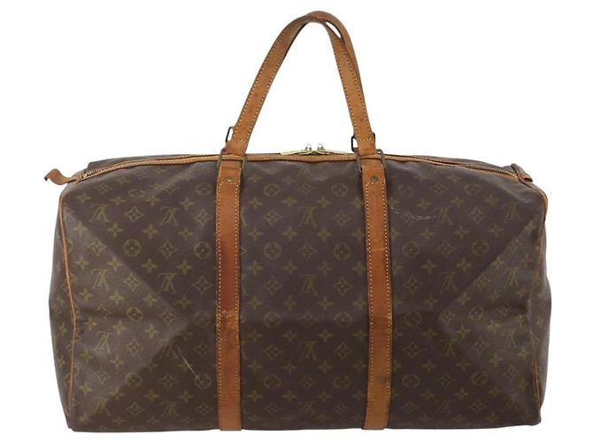 LOUIS VUITTON Monogram Sac Souple 55 Boston Bag M41622 LV Auth BA14852 Monograma - vista 2