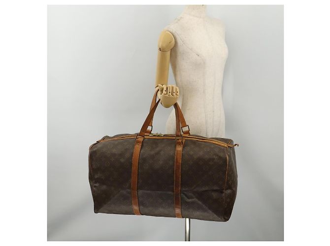 LOUIS VUITTON Monogram Sac Souple 55 Boston Bag M41622 LV Auth BA14852 Monograma - vista 24