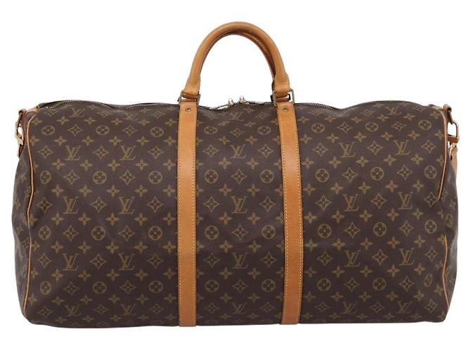LOUIS VUITTON Monogram Keepall Bandouliere 60 Borsa Boston M41412 LV Auth ka5850A Monogramma - vista 13