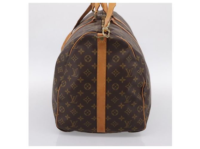 LOUIS VUITTON Monogram Keepall Bandouliere 60 Borsa Boston M41412 LV Auth ka5850A Monogramma - vista 3