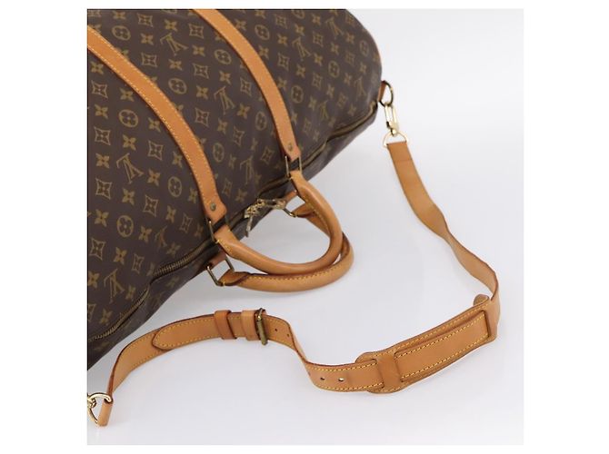 LOUIS VUITTON Monogram Keepall Bandouliere 60 Borsa Boston M41412 LV Auth ka5850A Monogramma - vista 9