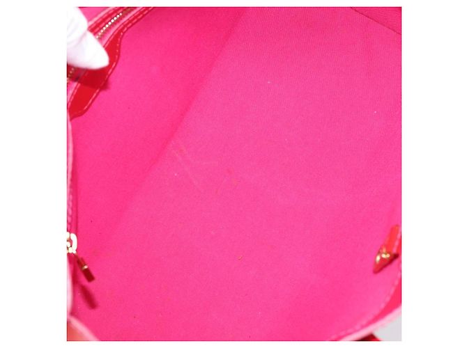 LOUIS VUITTON Monogram Vernis Wilshire PM Hand Bag Rose Pop M93643 Auth 198966 Rosa - vista 11