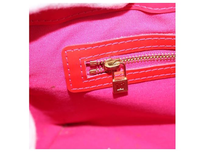 LOUIS VUITTON Monogram Vernis Wilshire PM Hand Bag Rose Pop M93643 Auth 198966 Rosa - vista 20