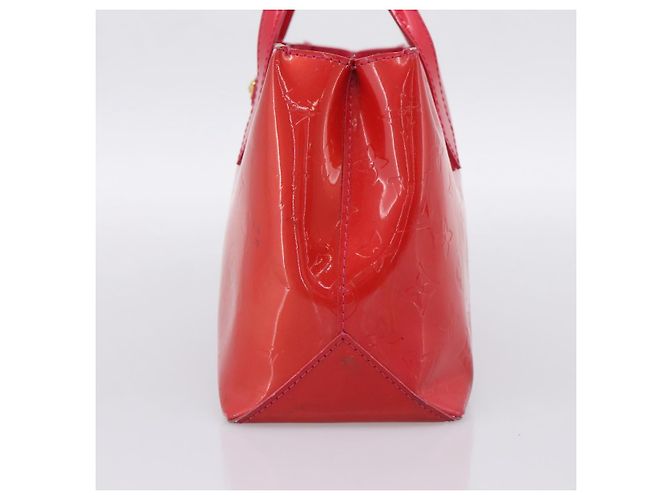 LOUIS VUITTON Monogram Vernis Wilshire PM Hand Bag Rose Pop M93643 Auth 198966 Rosa - vista 4