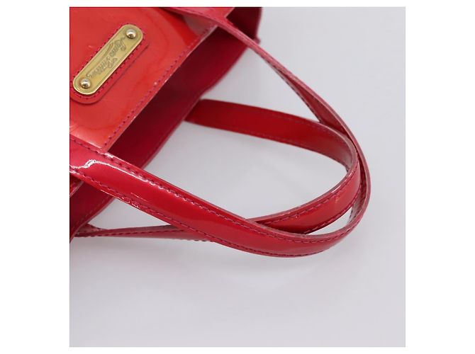 LOUIS VUITTON Monogram Vernis Wilshire PM Hand Bag Rose Pop M93643 Auth 198966 Rosa - vista 7