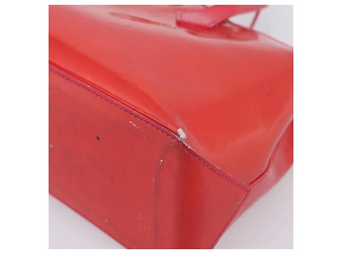 LOUIS VUITTON Monogram Vernis Wilshire PM Hand Bag Rose Pop M93643 Auth 198966 Rosa - vista 9