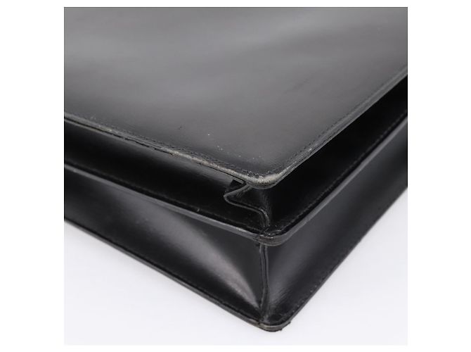 Borsa Business CARTIER Pelle Nero Oro Auth ka5875 D'oro - vista 12