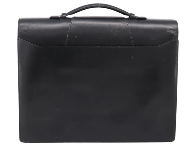 Borsa Business CARTIER Pelle Nero Oro Auth ka5875 D'oro - vista 3