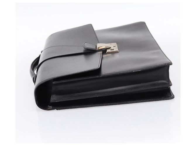 Borsa Business CARTIER Pelle Nero Oro Auth ka5875 D'oro - vista 4