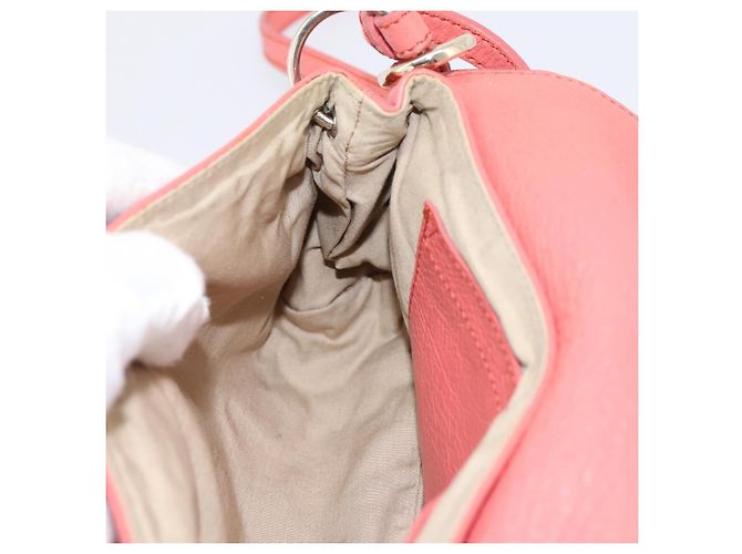 Chloé Borsa Chloe Lily in pelle 2way Rosa Oro Auth 200938A D'oro - vista 19