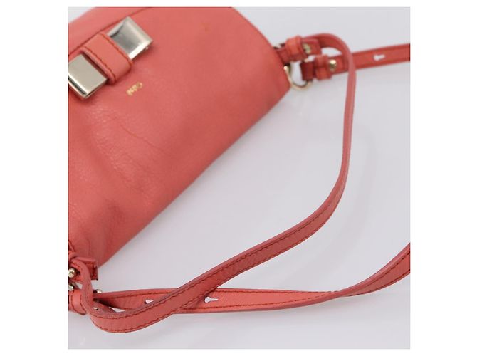 Chloé Borsa Chloe Lily in pelle 2way Rosa Oro Auth 200938A D'oro - vista 7