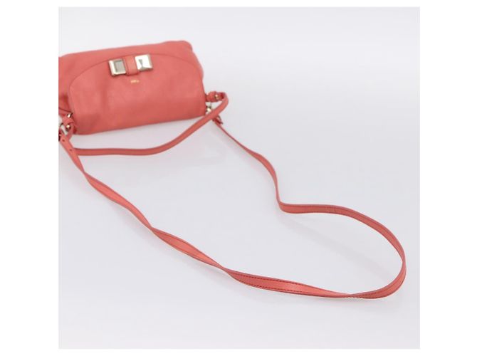 Chloé Borsa Chloe Lily in pelle 2way Rosa Oro Auth 200938A D'oro - vista 9