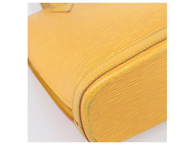 LOUIS VUITTON Borsa a tracolla Epi Lussac Yellow M52289 LV Auth 200272 Giallo - vista 14