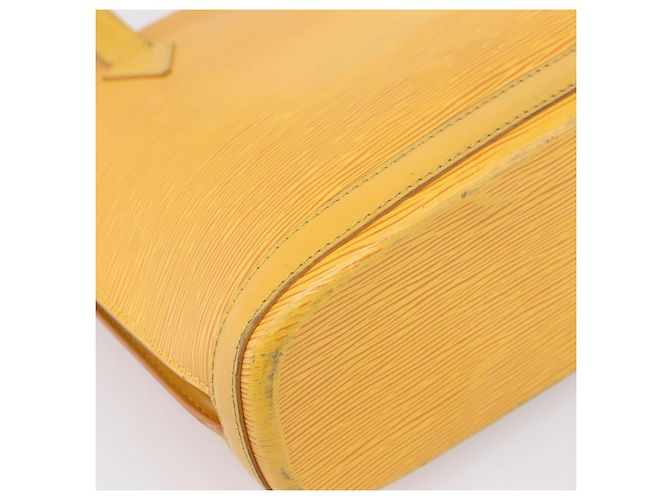 LOUIS VUITTON Borsa a tracolla Epi Lussac Yellow M52289 LV Auth 200272 Giallo - vista 16