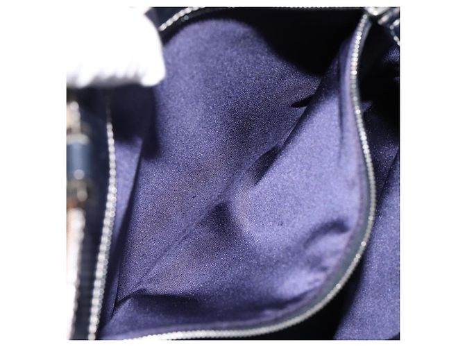 Borsa a mano FENDI Zucchino Canvas Navy Silver Auth BA15304 Argento Blu navy - vista 21