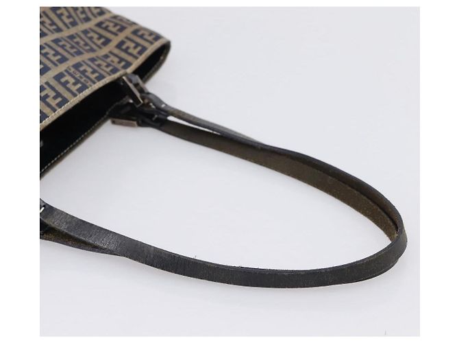 Borsa a mano FENDI Zucchino Canvas Navy Silver Auth BA15304 Argento Blu navy - vista 7