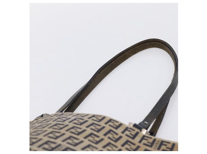 Borsa a mano FENDI Zucchino Canvas Navy Silver Auth BA15304 Argento Blu navy - vista 8