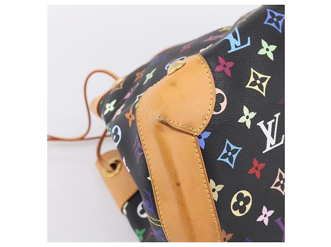 Borsa Tote LOUIS VUITTON Monogram Multicolor Ursula Nera M40124 LV Auth ka5857V Nero - vista 14
