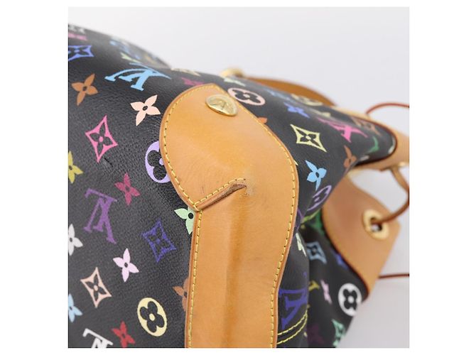 Borsa Tote LOUIS VUITTON Monogram Multicolor Ursula Nera M40124 LV Auth ka5857V Nero - vista 15