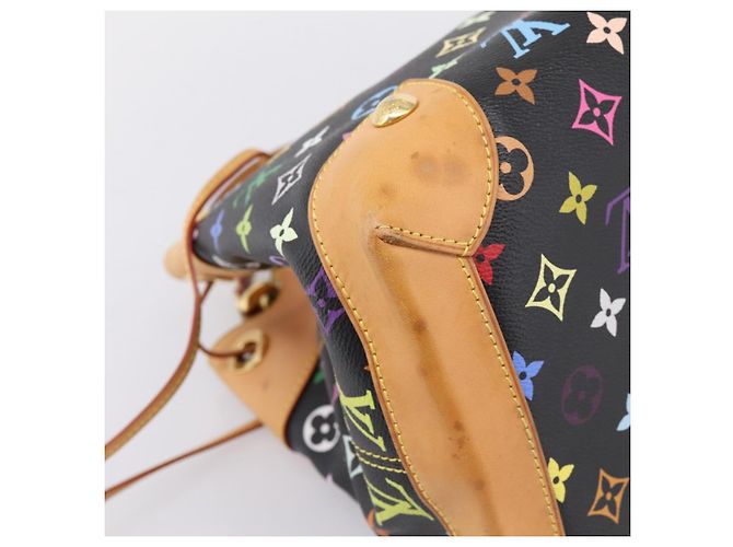 Borsa Tote LOUIS VUITTON Monogram Multicolor Ursula Nera M40124 LV Auth ka5857V Nero - vista 16
