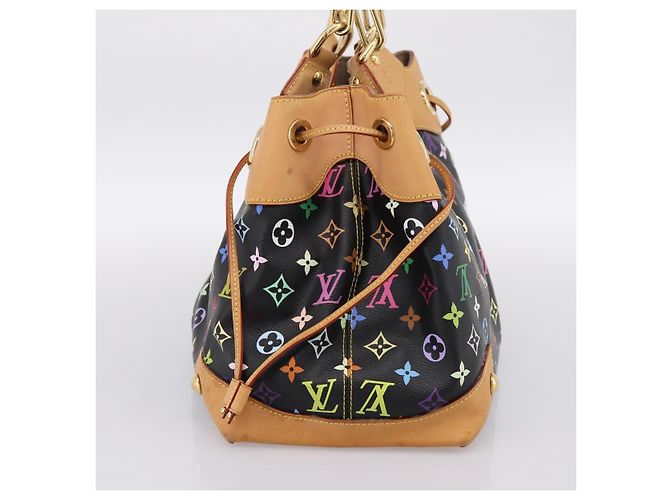 Borsa Tote LOUIS VUITTON Monogram Multicolor Ursula Nera M40124 LV Auth ka5857V Nero - vista 4