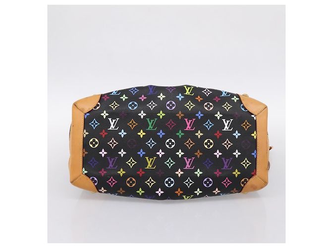 Borsa Tote LOUIS VUITTON Monogram Multicolor Ursula Nera M40124 LV Auth ka5857V Nero - vista 5