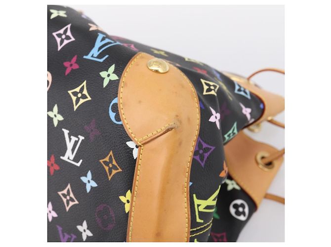 Borsa Tote LOUIS VUITTON Monogram Multicolor Ursula Nera M40124 LV Auth ka5857V Nero - vista 9