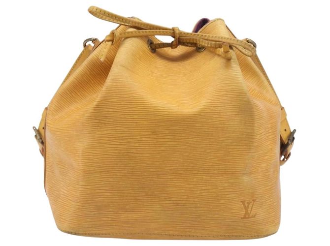 Borsa a tracolla LOUIS VUITTON Epi Petit Noe Tassili Yellow M44109 LV Auth 198986 - vista 13