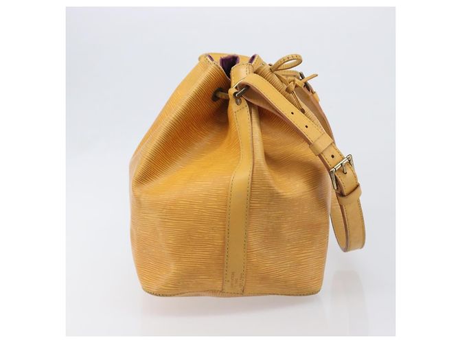 Borsa a tracolla LOUIS VUITTON Epi Petit Noe Tassili Yellow M44109 LV Auth 198986 - vista 4