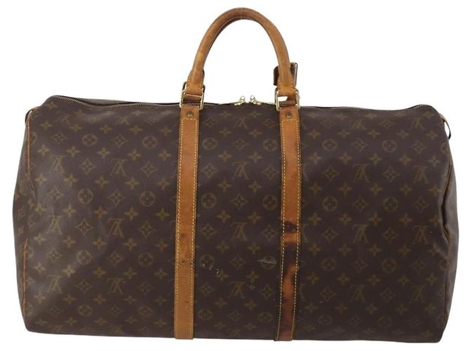 LOUIS VUITTON Monogram Keepall 55 Boston Bag M41424 LV Auth 195692 Monogramma - vista 2