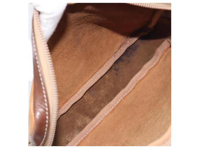 Borsa a tracolla LOEWE in pelle marrone oro Auth 199645 D'oro - vista 12