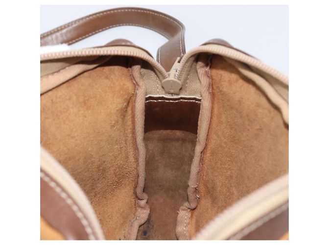 Borsa a tracolla LOEWE in pelle marrone oro Auth 199645 D'oro - vista 17
