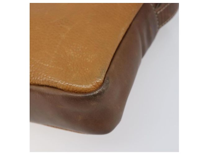 Borsa a tracolla LOEWE in pelle marrone oro Auth 199645 D'oro - vista 9