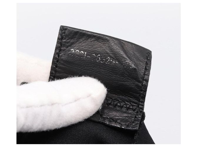 Borsa a mano FENDI in jersey di cotone Nero Argento Auth ka5894 - vista 12
