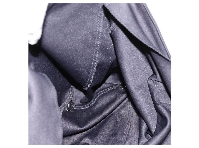 Borsa a mano FENDI in jersey di cotone Nero Argento Auth ka5894 - vista 19