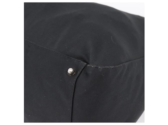 Borsa a mano FENDI in jersey di cotone Nero Argento Auth ka5894 - vista 9