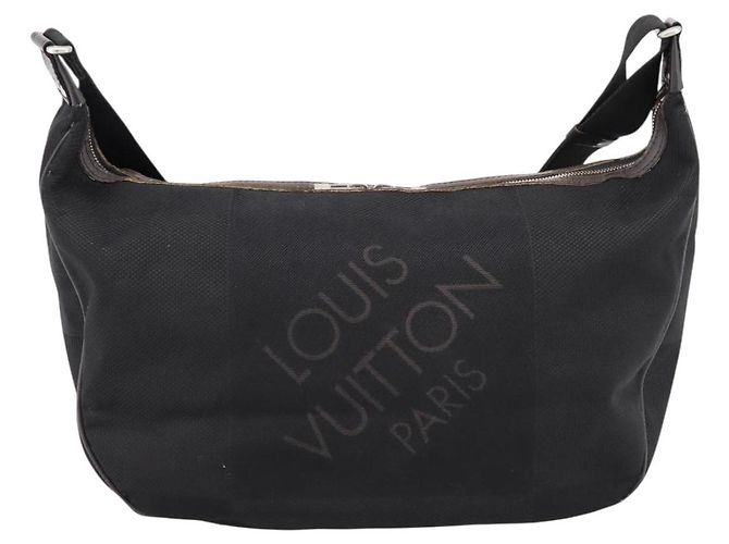 LOUIS VUITTON Damier Geant Explorateur Shoulder Bag Black M93616 LV Auth 200910A Nero - vista 2