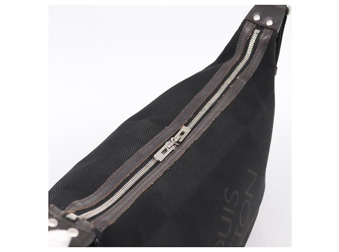 LOUIS VUITTON Damier Geant Explorateur Shoulder Bag Black M93616 LV Auth 200910A Nero - vista 6