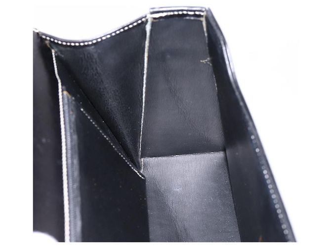 Christian Dior Shoulder Bag Leather Black Gold Auth ka5898 Nero D'oro - vista 16